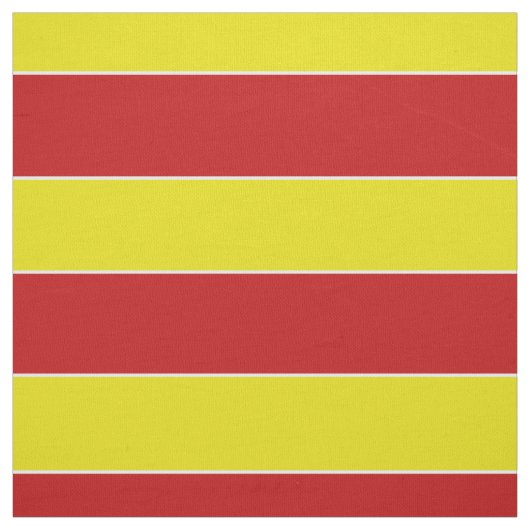 Summer Fun Red en Yellow Stripe Stof (Swatch)