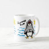 Summer Fun Shark Penguin Koffiemok (Voorkant rechts)