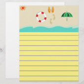 Summer Fun Stationery (Voorkant / Achterkant)