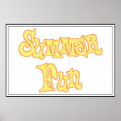 Summer Fun Text Design Poster (Voorkant)