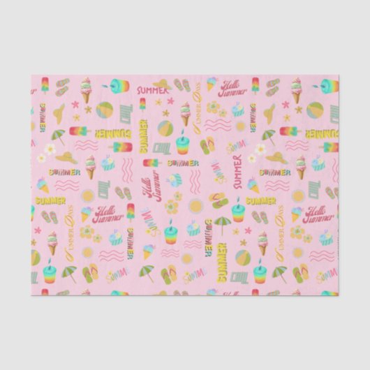 Summer Fun Tissue Paper Tissuepapier (Voorkant)