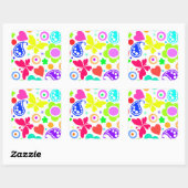 Summer Fun Vierkante Sticker (Vel)