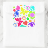 Summer Fun Vierkante Sticker (Tas)