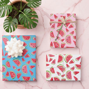 Summer Fun Waterverf Watermelon Colorful Gift Inpakpapier Vel
