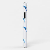 SUMMER, FUNNY GRAY EN BLUE DOLPHINS Case-Mate iPhone CASE (Achterkant/rechts)