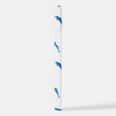 SUMMER, FUNNY GRAY EN BLUE DOLPHINS iPhone HOESJE (Rechterkant)