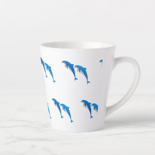 SUMMER, FUNNY GRAY EN BLUE DOLPHINS LATTE MOK