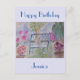 Summer Garden Bench Briefkaart