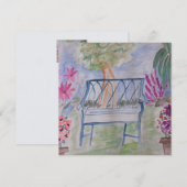 Summer Garden Bench Flat Kaart (Voorkant / Achterkant)