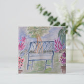 Summer Garden Bench Flat Kaart (Staand voorkant)