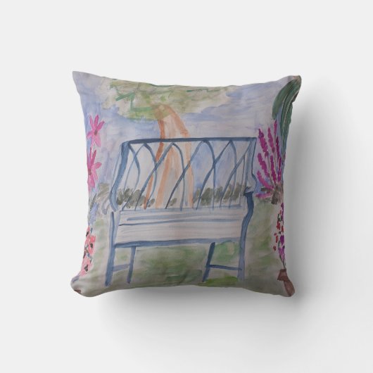 Summer Garden Bench Kussen (Voorkant)