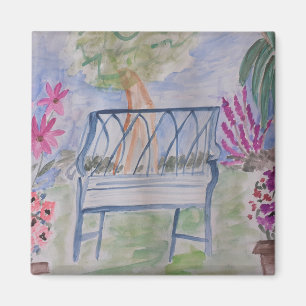 Summer Garden Bench Magnet Magneet