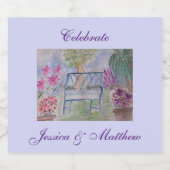 Summer Garden Bench Sparkling Wijnetiket (Enkel label)