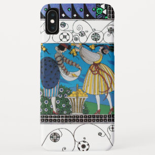 SUMMER GARDEN EN SWIRLS/MODE COSTUME DESIGNER iPhone XS MAX HOESJE