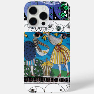 SUMMER GARDEN EN SWIRLS/MODE COSTUME DESIGNER iPhone 15 PRO MAX HOESJE