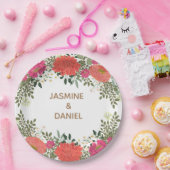 Summer Garden Floral Joy Papieren Bordje (Feest)