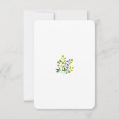 Summer Garden Floral Wedding Suite RSVP Card (Achterkant)