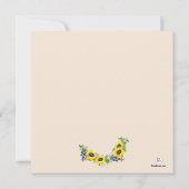 Summer Garden Invitation Kaart (Achterkant)