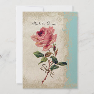 Summer Garden Lace Baroque Style  Roos Aqua Kaart