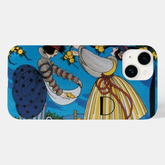 SUMMER GARDEN/MODE COSTUME DESIGNER MONOGRAM Case-Mate iPhone CASE (Achterkant (horizontaal))