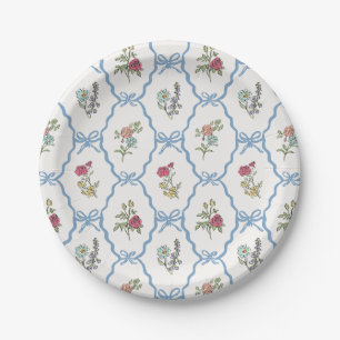 Summer Garden Party Bright Floral Coquette Papieren Bordje