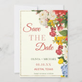 Summer Garden Rozen Save the Date (Voorkant)