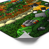 Summer Gardening Cats Poster (Hoek)