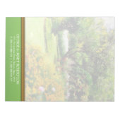 Summer Gardens Nature Bloc-notes personnalisé (Devant)