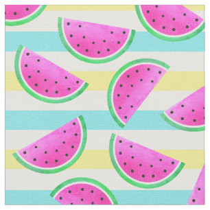 Summer Geïnspireerd roze watermeloenen ventilator Stof