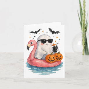 Summer Ghost Waterverf Schattigee geest met Flamin Kaart