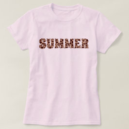 Summer Giraffe Print T-shirt