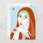 Summer Girl Briefkaart (Voorkant / Achterkant)