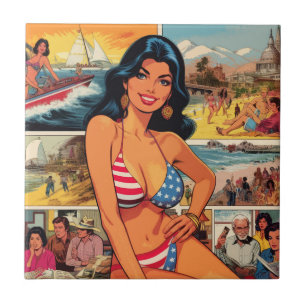 Summer Girl Comics Tegeltje
