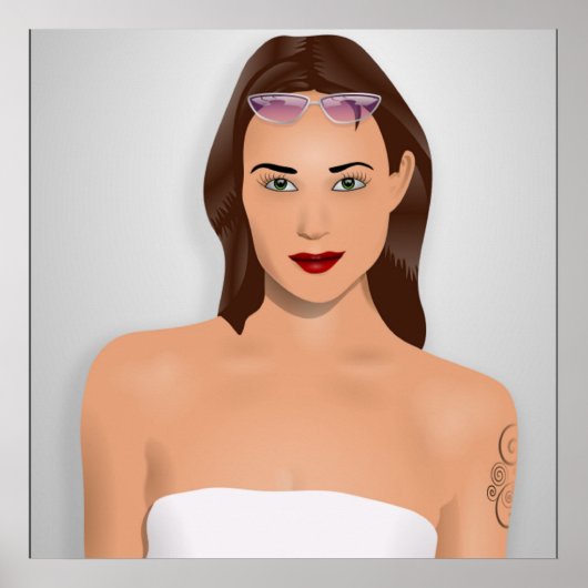 SUMMER GIRL POSTER (Voorkant)