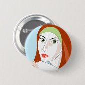 Summer Girl Ronde Button 5,7 Cm (Voorkant /achterkant)