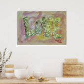 Summer Glow Love Art Word Peinture Poster Imprimer (Cuisine)