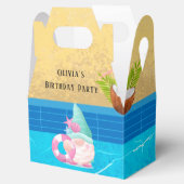 Summer Gnome Pool Birthday Party Bedankdoosjes (Geopend)