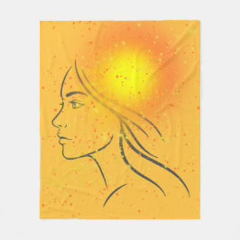 Summer Goddess – Feminine Seasonal Art Fleece Deken