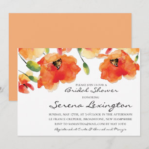 Summer Golden Poppy Vrijgezellenfeest Kaart