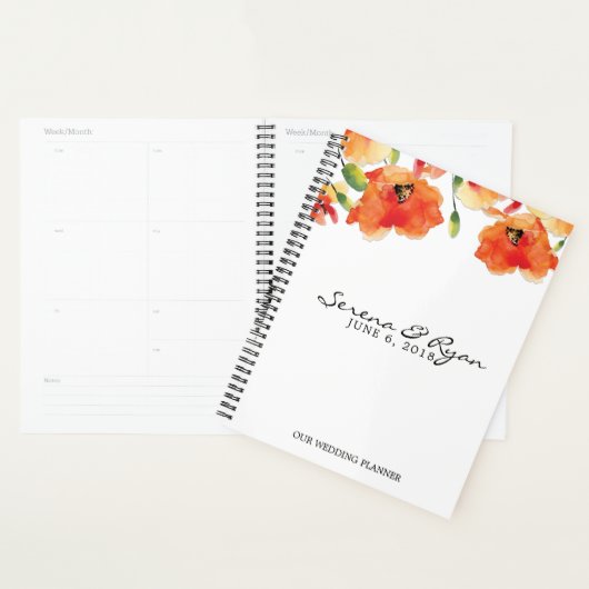 Summer Golden Poppy Wedding Planner (Display)