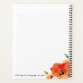 Summer Golden Poppy Wedding Planner (Achterkant)