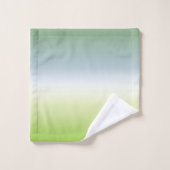 Summer Gradient Cool Blue Green Ombre Bad Handdoek (Wasdoekje)