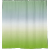 Summer Gradient Cool Blue Green Ombre Douchegordijn (Voorkant)