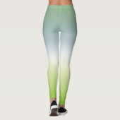 Summer Gradient Cool Blue Green Ombre Leggings (Achterkant)