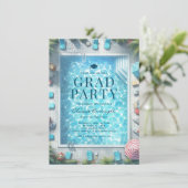 Summer Graduation Pool Party Invitations (Debout devant)