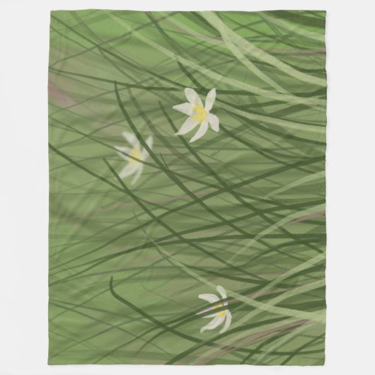 Summer Grass Fleece Deken (Voorkant)