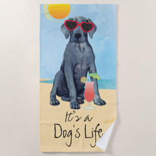 Summer Great Dane Beach Towel Strandlaken