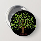 Summer Green Tree Button (Voorkant /achterkant)