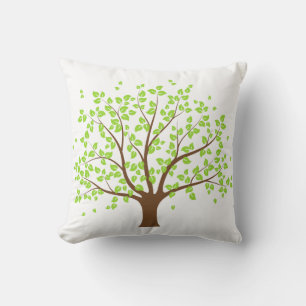 Summer Green Tree Pillow Kussen
