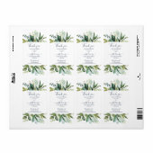 Summer Greenery Business Shipping Labels (Full Sheet)